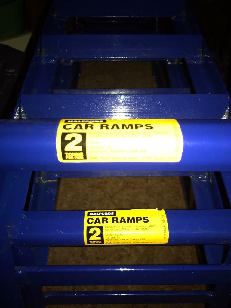 Pair of Halfords car ramps (never used) in Cullingworth, West