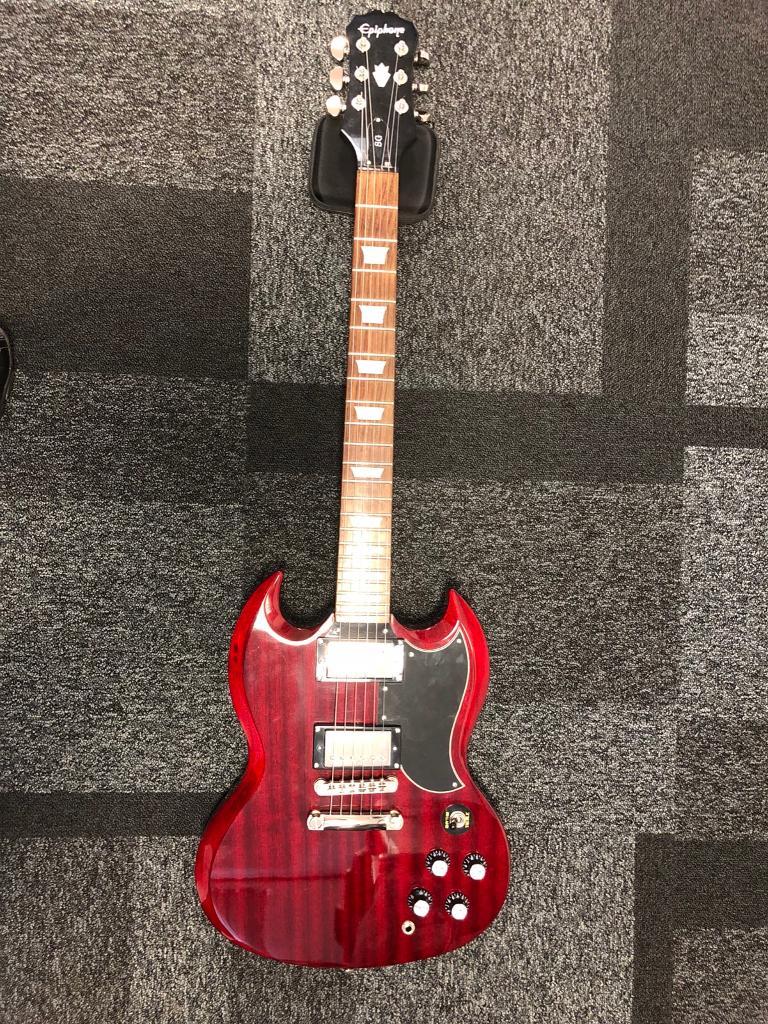 Epiphone SG G400 2009 Cherry Red Gloss Electric Guitar Inc Bag & Strap