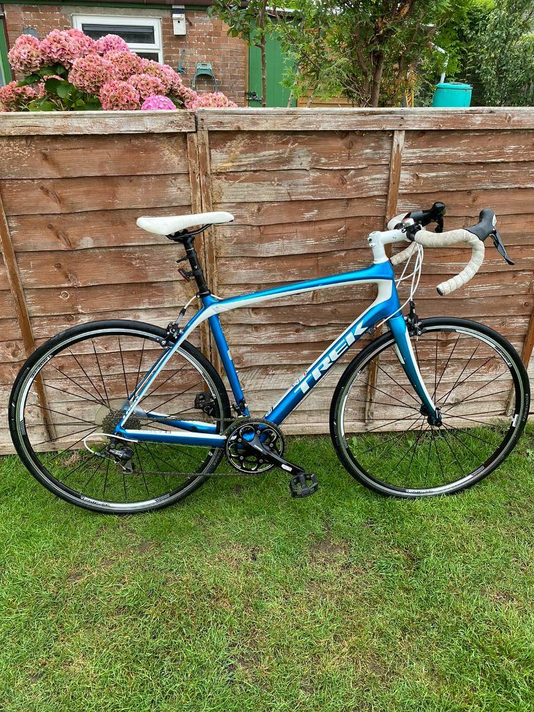 TREK DOMANE 4.3 RACING ROAD BIKE BLUE/WHITE 21â(54cm) | in Bridgend | Gumtree