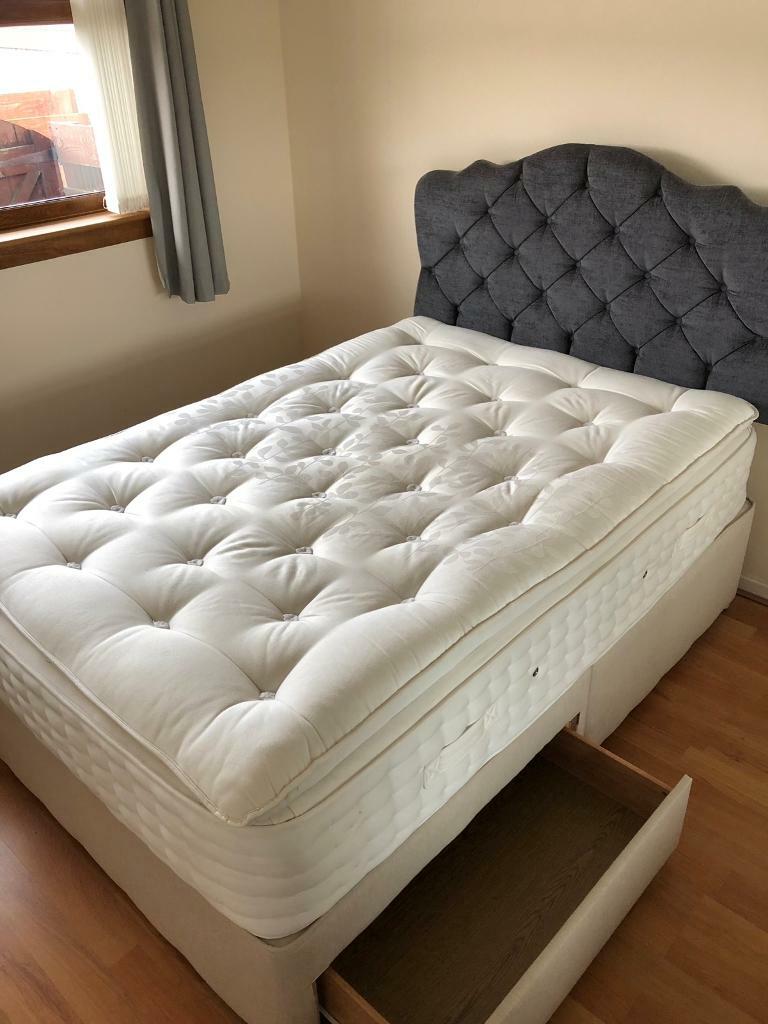 Bedsons Double divan bed with mattress and headboard in Inverness