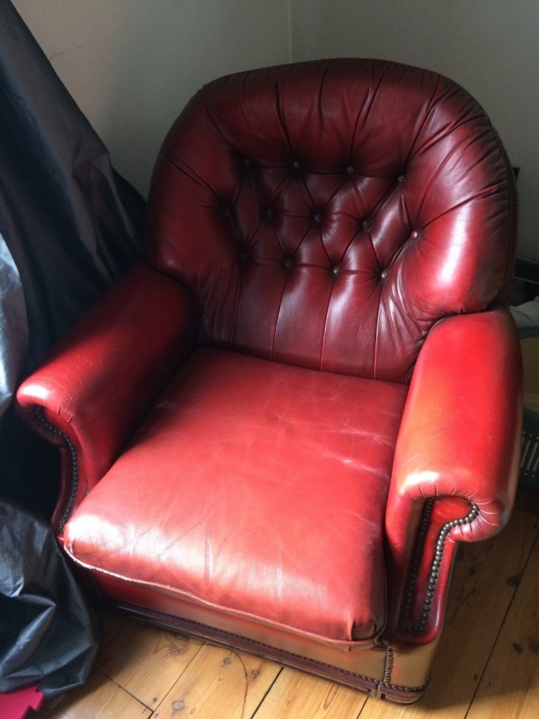 Red Chesterfield Style Armchair in Plymouth, Devon Gumtree