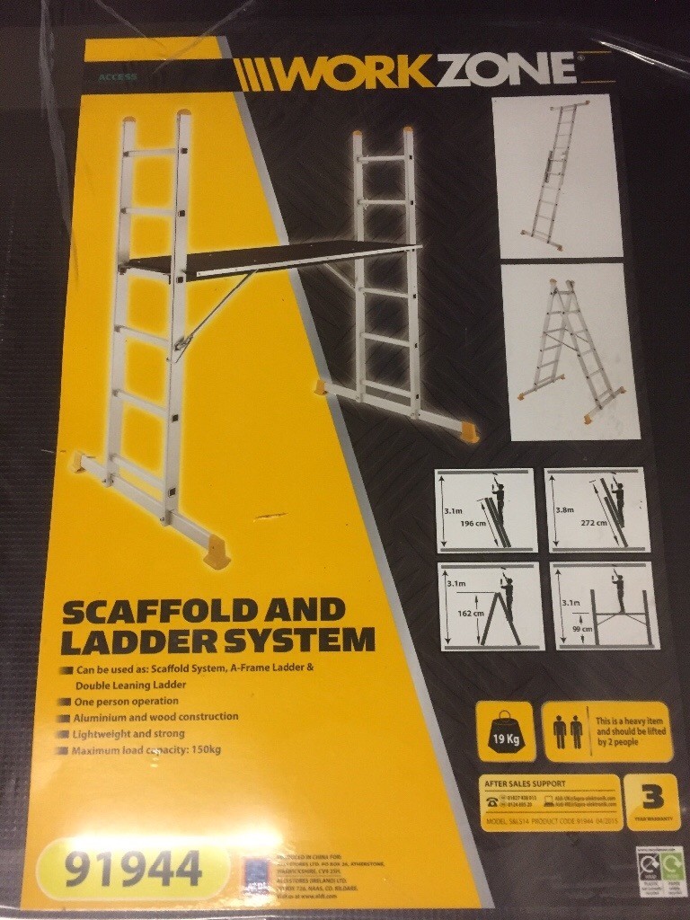 Aldi work zone Scaffold and ladder system in Gateshead, Tyne and Wear