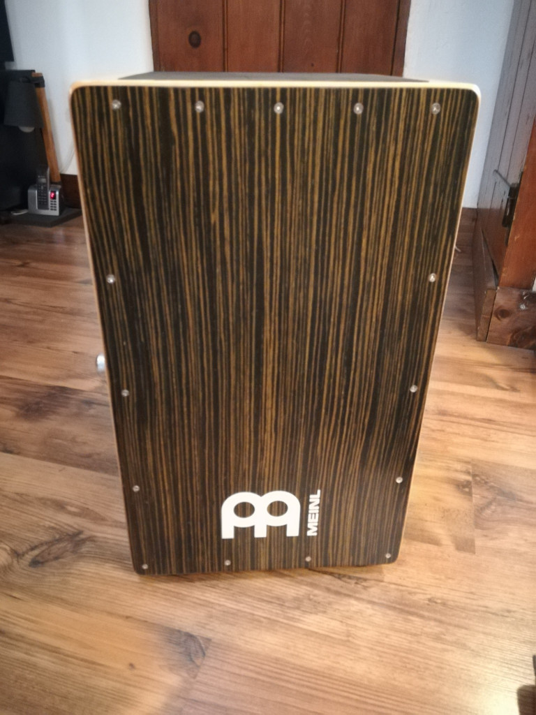 MEINL CAJ1EBM SNARE CAJON 11 3/4"W X 12" D X 19 3/4" HIGH EBONY FRONT