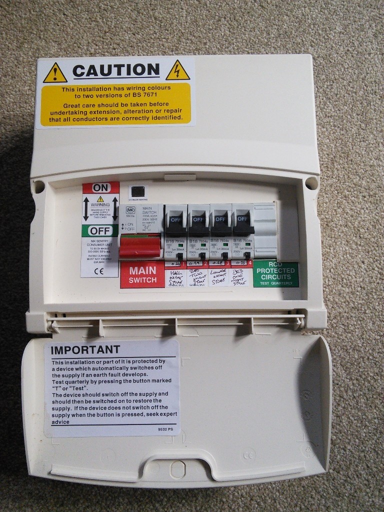 3 X consumer units electric, DIY, electrical in Truro, Cornwall