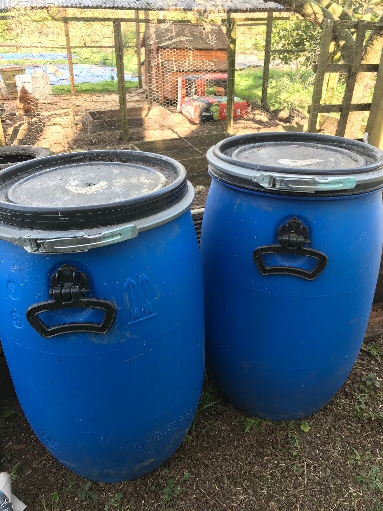 Two airtight chicken food storage bins in Borrowash, Derbyshire Gumtree