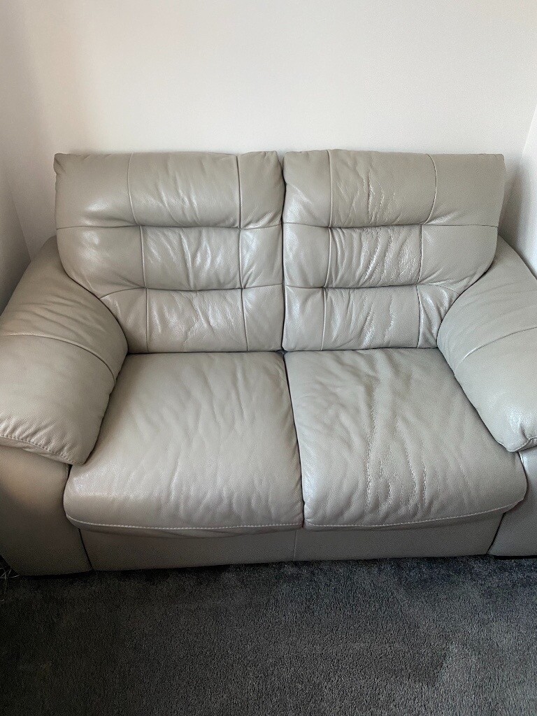 Grey Leather 3 Piece Suite in South Woodham Ferrers, Essex Gumtree