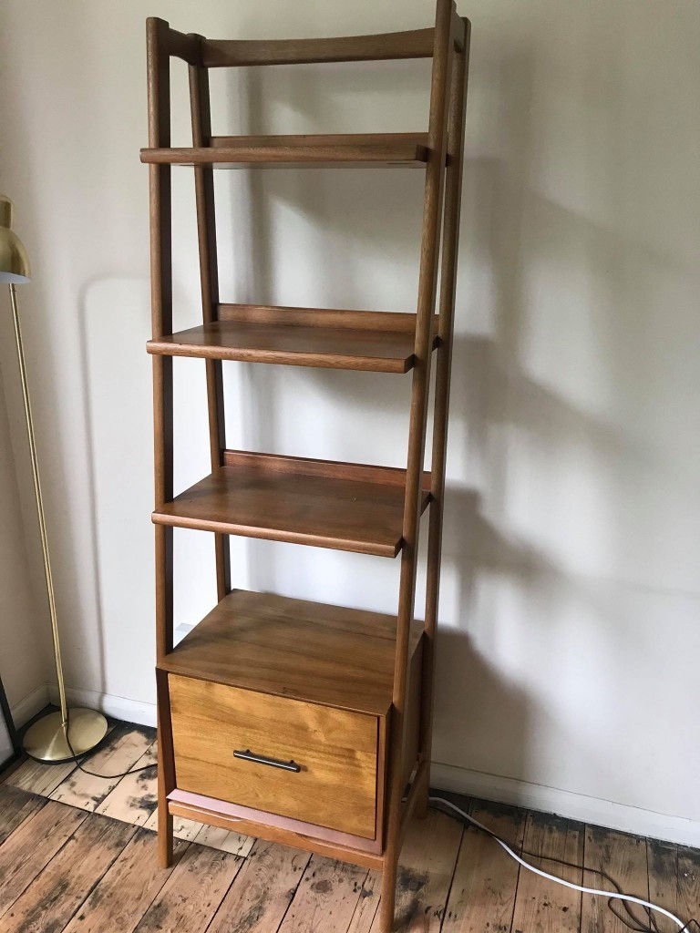 West Elm Mid-Century Narrow Bookshelf, Acorn | in Lewisham, London