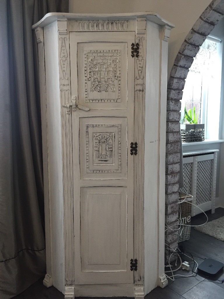 Shabby Chic Vintage Corner Wardrobe In Worcester Park London