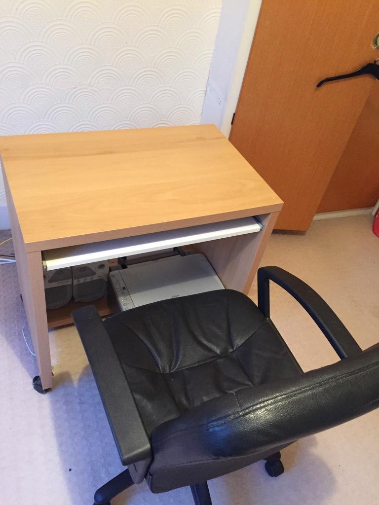 Computer desk, Chair and Printer in Hebburn, Tyne and Wear Gumtree