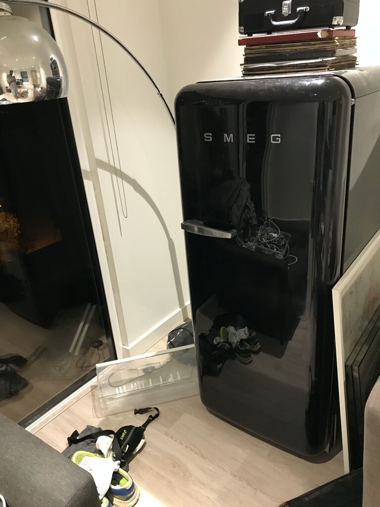 black SMEG fridge in London Gumtree
