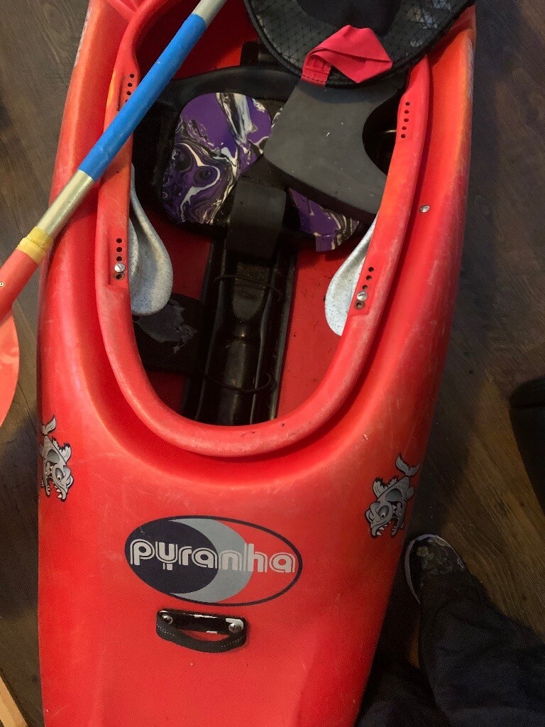 Pyranha prozone kayak with paddle and spray deck in Perth, Perth and Kinross Gumtree