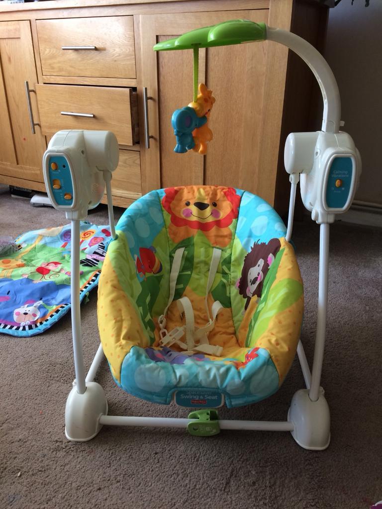 Fisher Price Baby Swing Seat With Music And Vibration Space Saving In Norwich Norfolk Gumtree