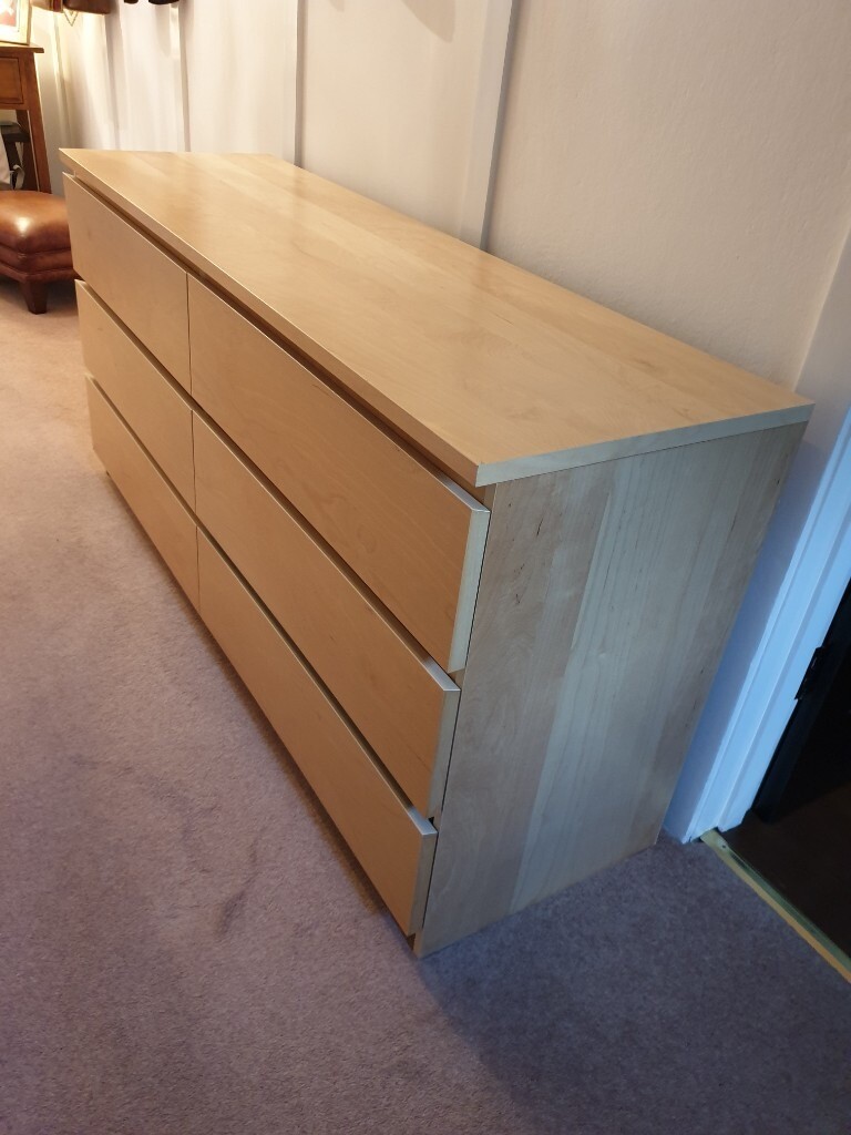 Ikea Malm 6 drawer chest in Beech in Purley, London Gumtree