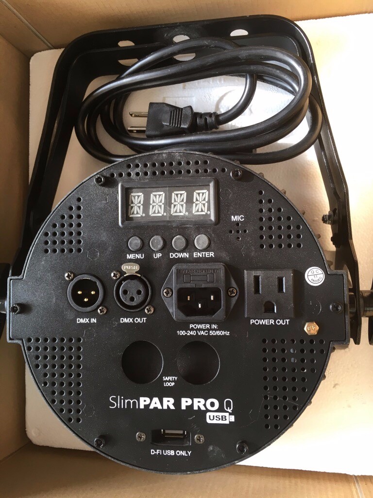 Chauvet DJ SlimPAR Pro Q USB Wireless DMX RGBA LED Wash Light