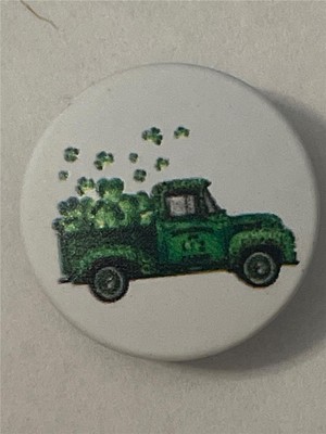 Fit Ginger Snap St. Patrick's Clover Pickup Truck Metal 18mm Snap ZZS0700