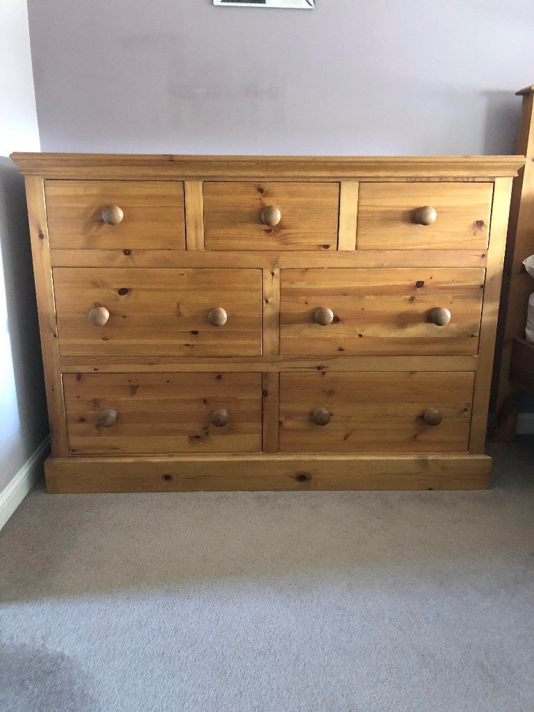 Solid Wood Bedroom Dresser Large In East Kilbride Glasgow