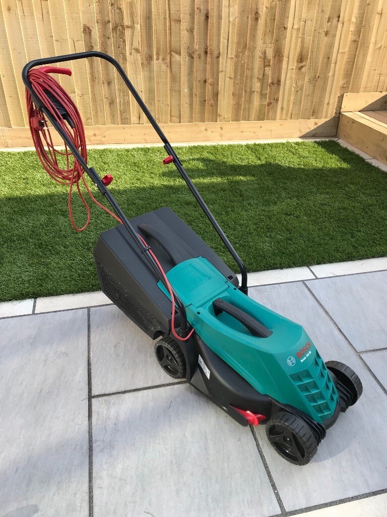 Bosch Rotak 320 Er Corded Rotary Lawnmower New Lawn Mowers Garden