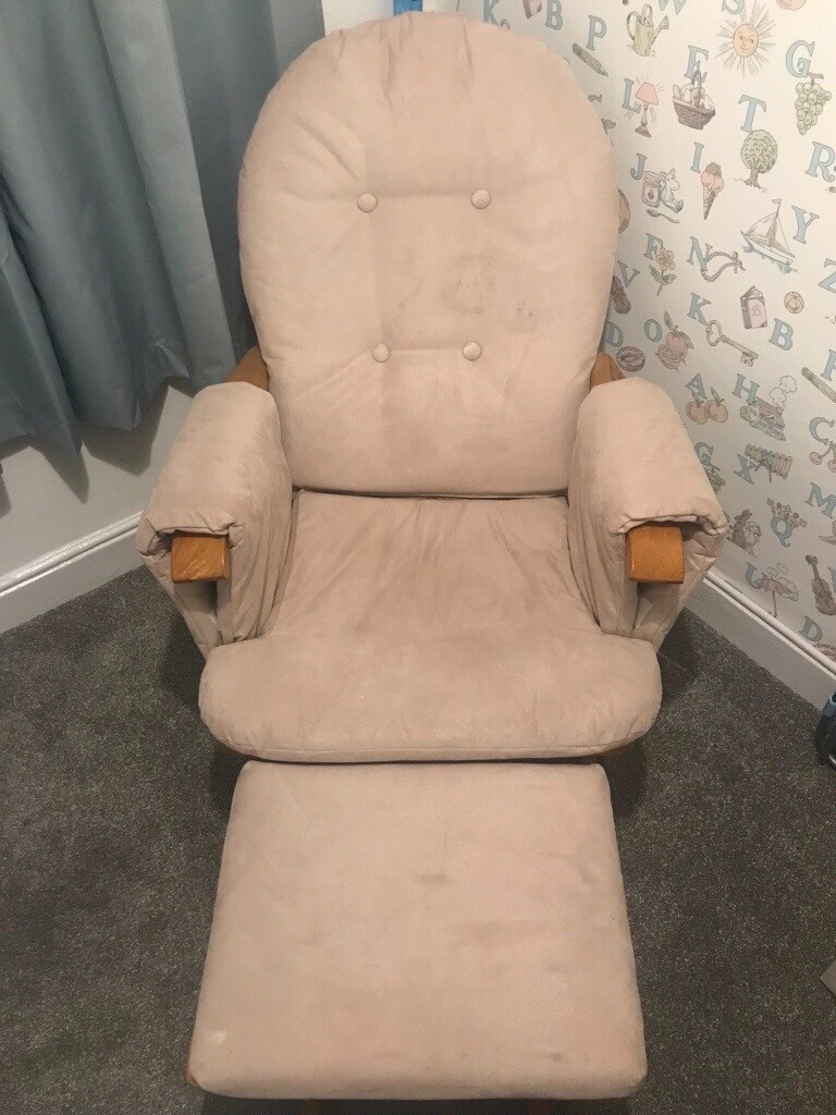 Mothercare nursing rocking chair with foot stool in Waterloo