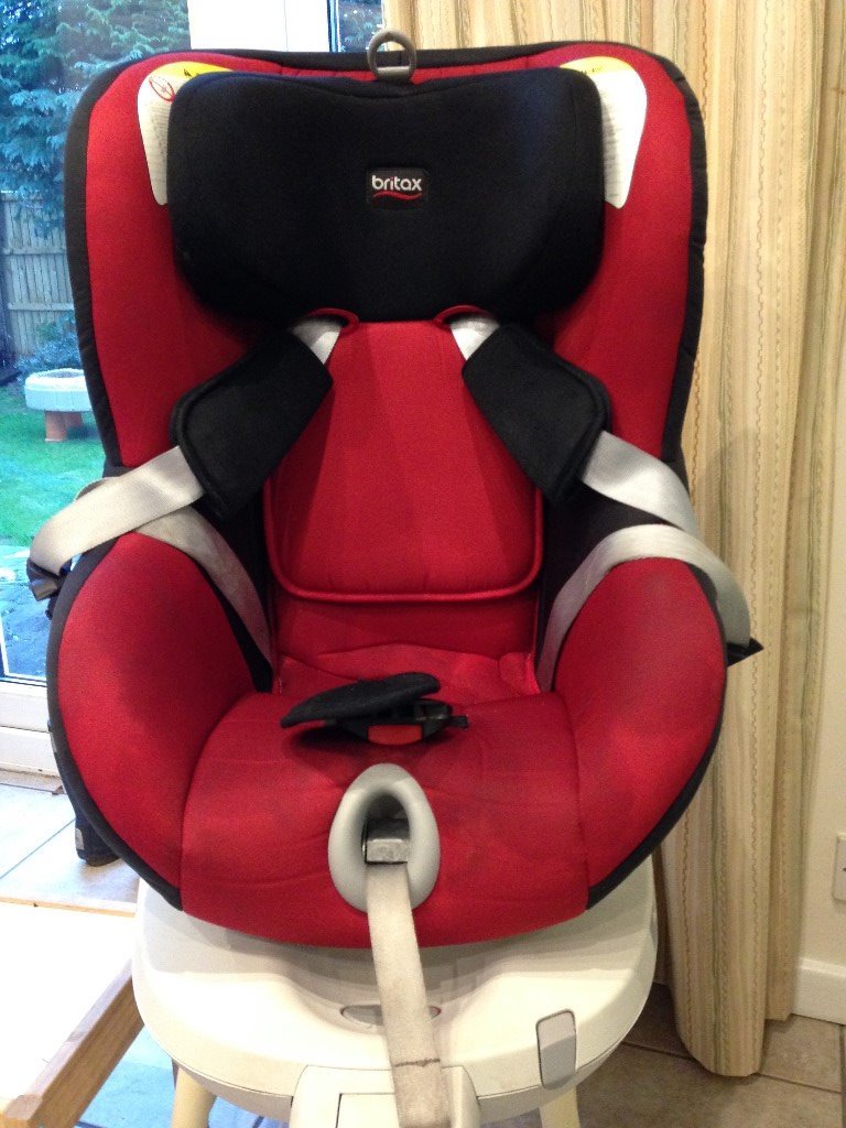 Britax Romer Dualfix RED 360 degree swivel car seat newborn birth 4 yrs 018kg ISOFIX in