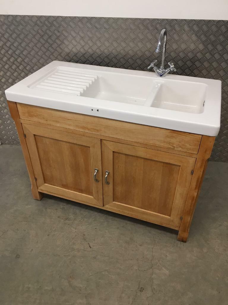 Habitat Olivia freestanding solid beach kitchen sink wall units Laura