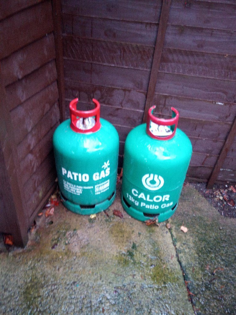 FREE *** 2x 13KG EMPTY CALOR PATIO GAS HEATER BBQ BOTTLES in York