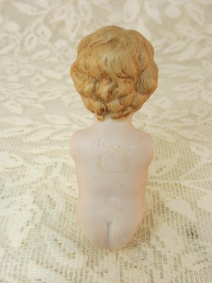 Character Boy All Bisque Doll Torso Kestner Mark - Antique - Exceptional Molding