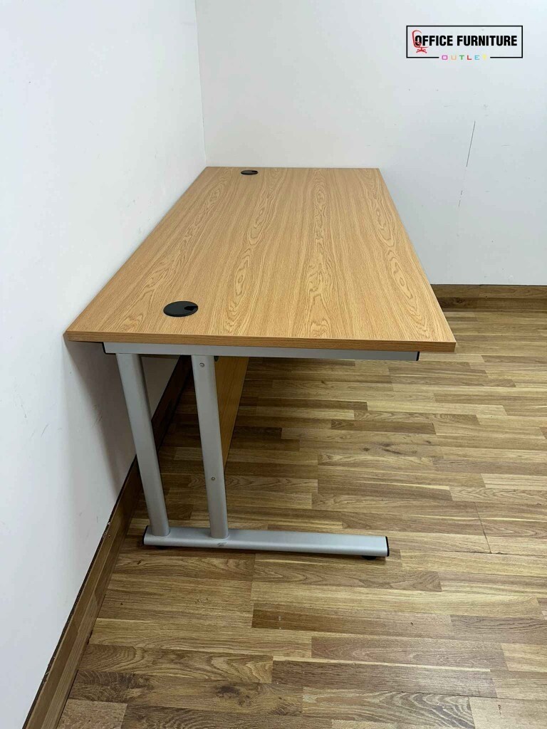 Oak Straight Desk (160cm X 80cm) Used Recycled Second Hand Office