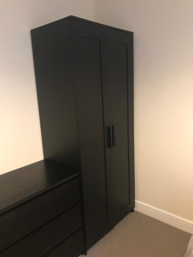 Ikea Brimnes Black Wardrobe In Braintree Essex Gumtree