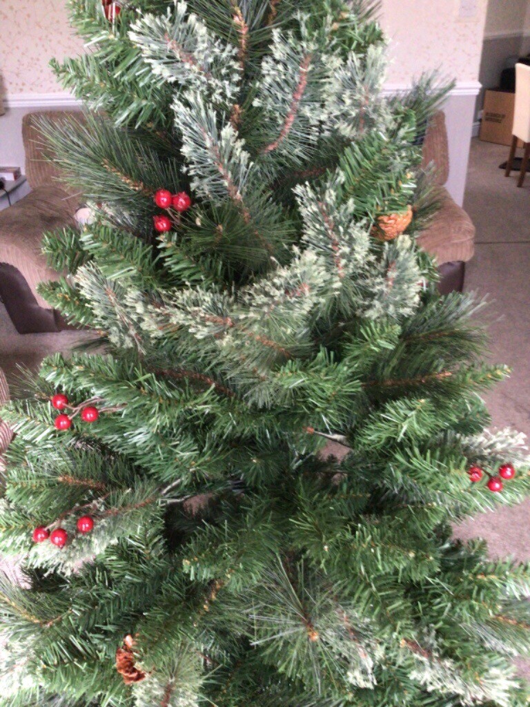 6 Artificial Asda Berry And Cone Christmas Tree In Totton Hampshire Gumtree