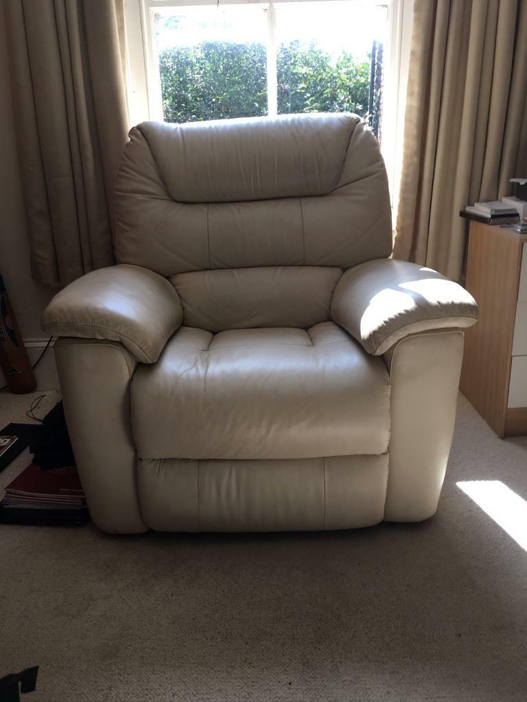LAZBOY cream leather armchair in Derby, Derbyshire Gumtree