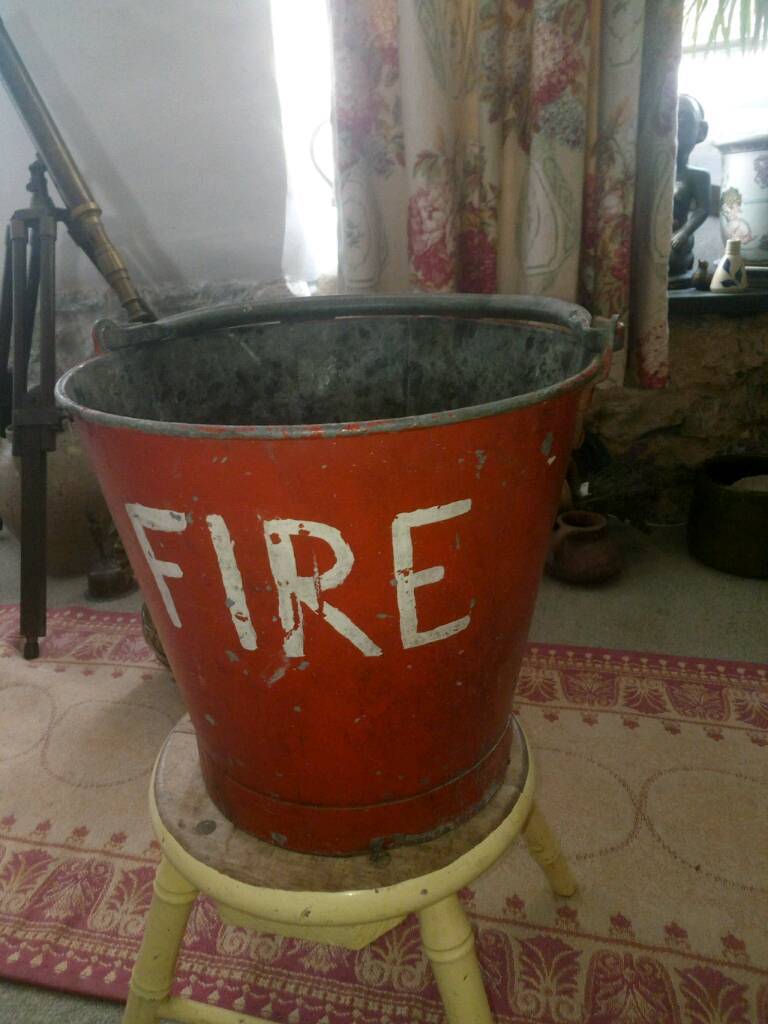 Old Galvanised Fire Bucket in Newton Abbot, Devon Gumtree