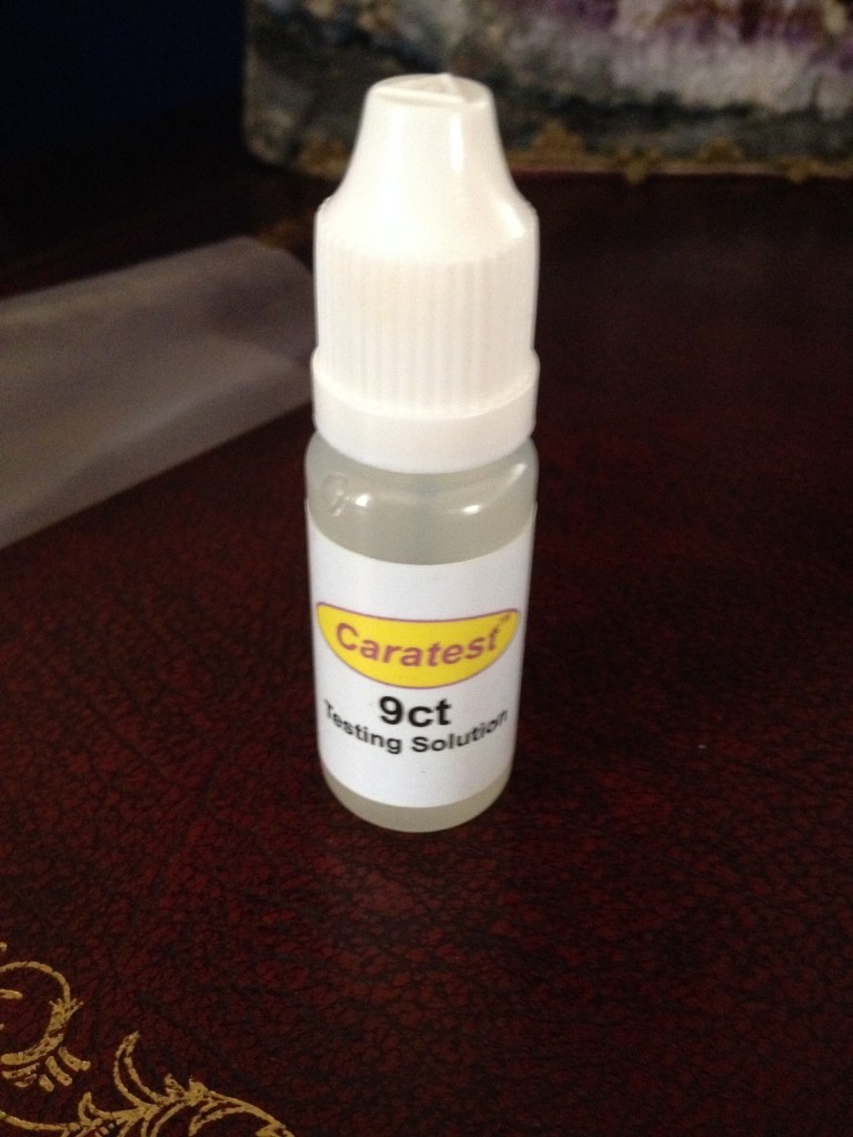 9ct Gold Testing Solution This is easy to use and can be used to test