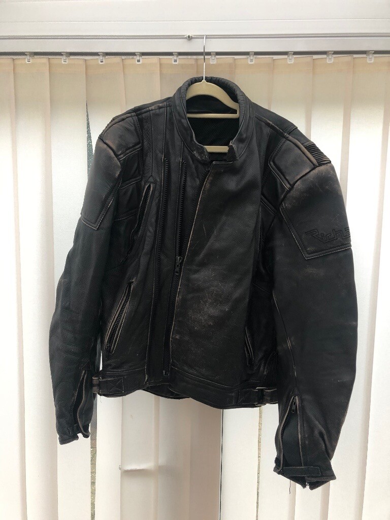 Men’s Richa RETRO leather motorcycle jacket in Bournemouth, Dorset