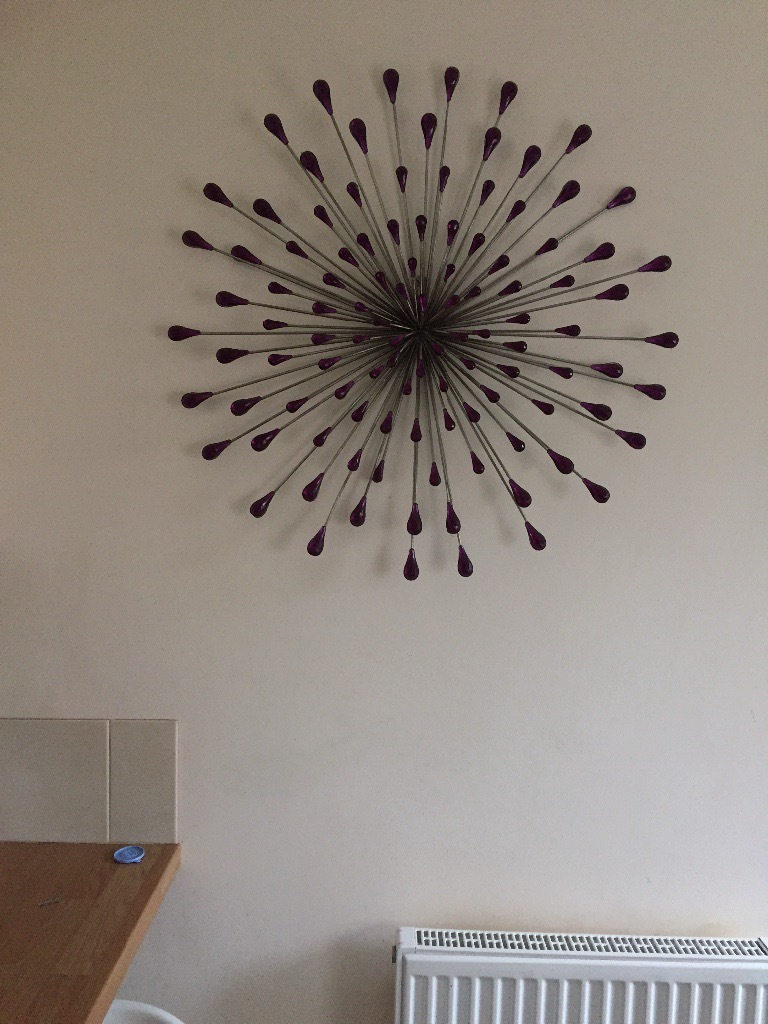 Purple metal wall art in Blaenavon, Torfaen Gumtree