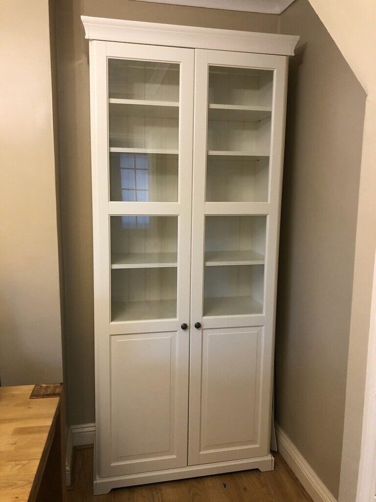 Ikea Liatorp Bookcase With Glass Doors White Bookcase In Welling