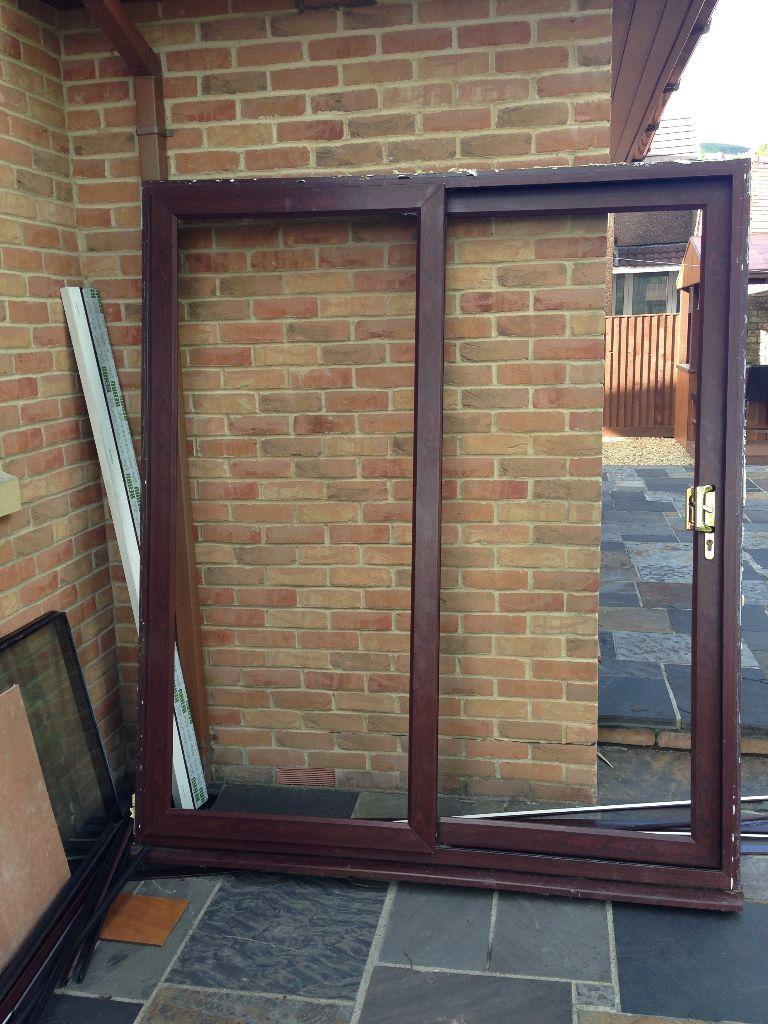 UPVC Brown Patio door (second hand) excellent working order w1790mm x h2040mm in Pontardawe