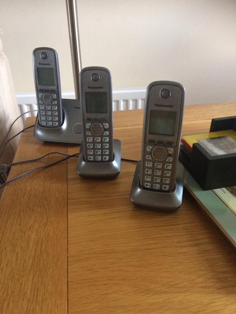 3 handheld Panasonic phones in Okehampton, Devon Gumtree