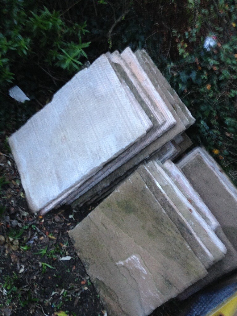 Yours stone slabs 8 square metres they do need a clean no ...