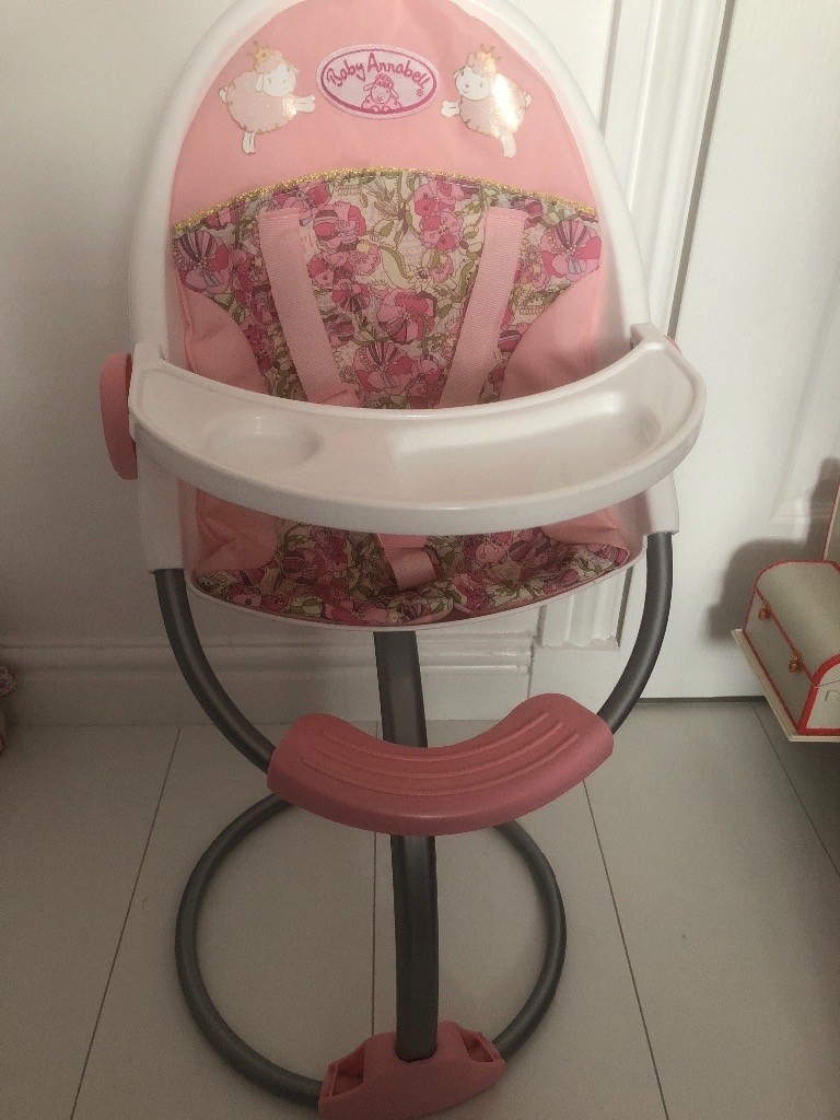Baby Annabell pink dolls highchair in Motherwell, North Lanarkshire