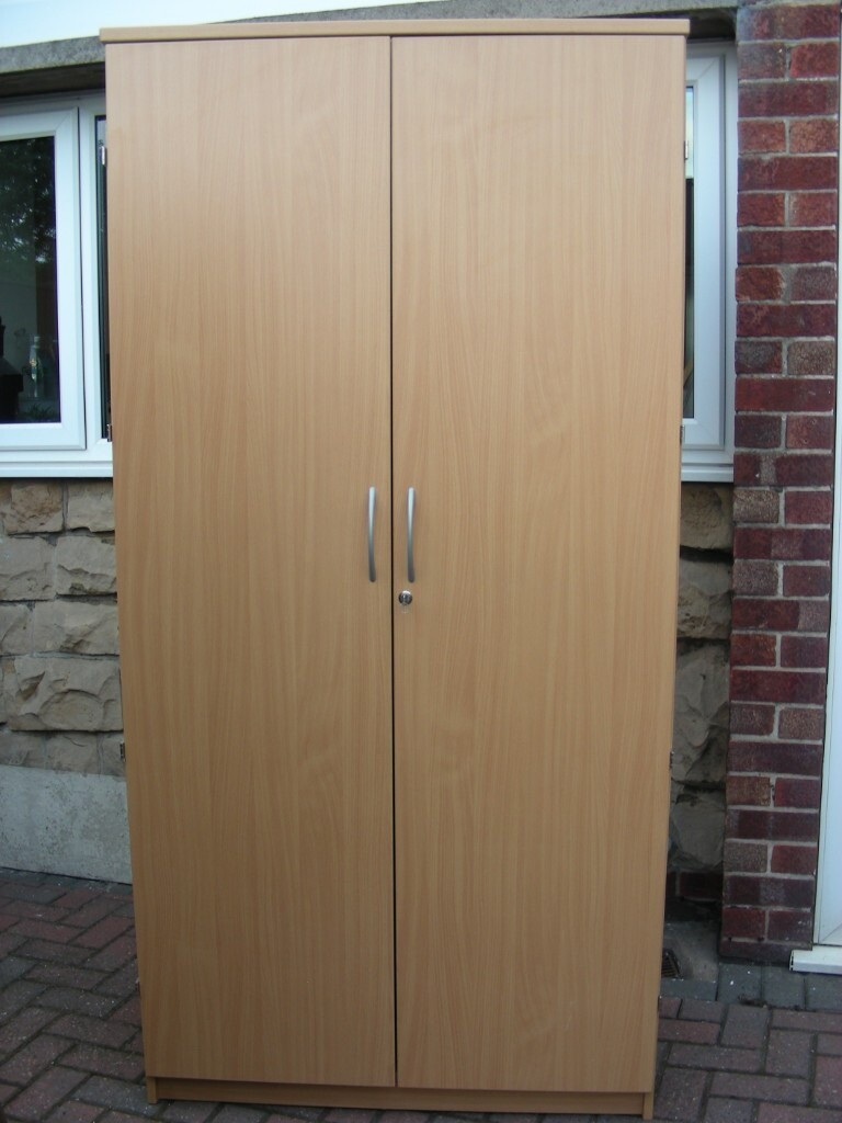 Tall Office Storage Cupboard 2m High x 1m x 50cm Storage with 4