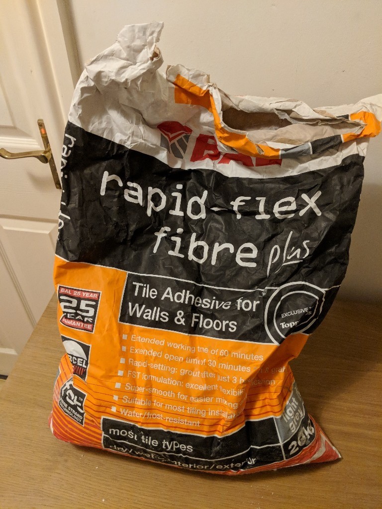 Tile adhesive Topps tiles rapid set in Manchester City Centre