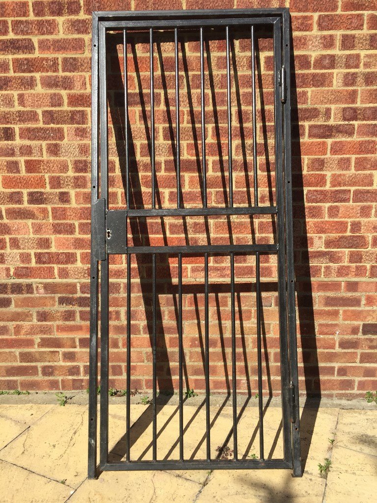 WROUGHT IRON GATE / SECURITY GRILL DOOR / STEEL GATE / METAL GARDEN