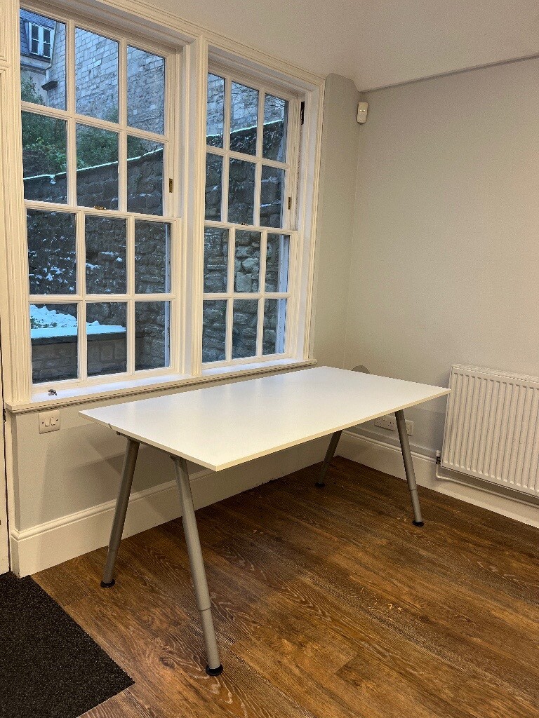 IKEA Thyge white desk with adjustable legs in Bath, Somerset Gumtree