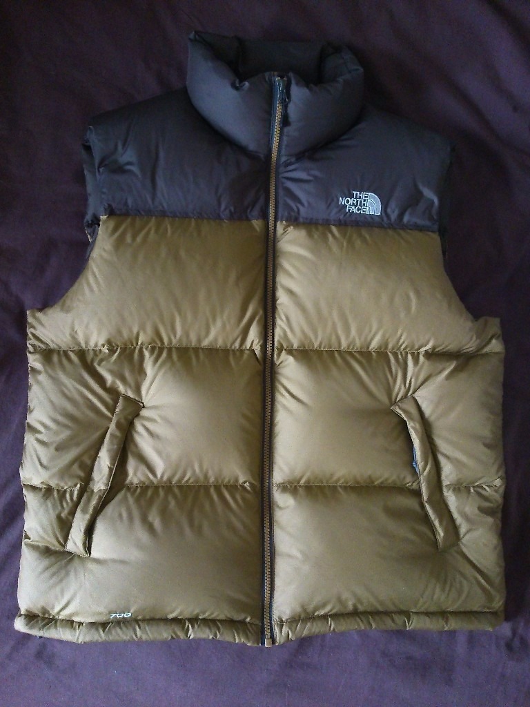 North Face 700 Nuptse mens Feather Down Body warmer / Gilet / Vest 