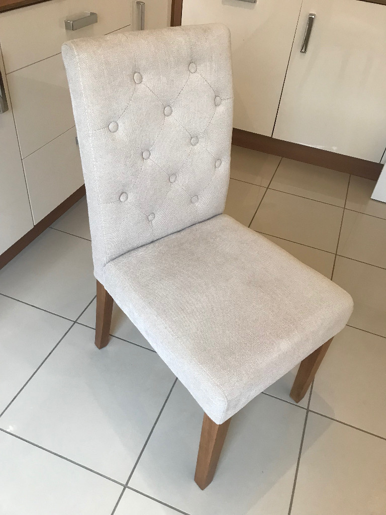 Set of 6 Dining Room Chairs/ Next Moda/ Cream Textured/ Fantastic ...