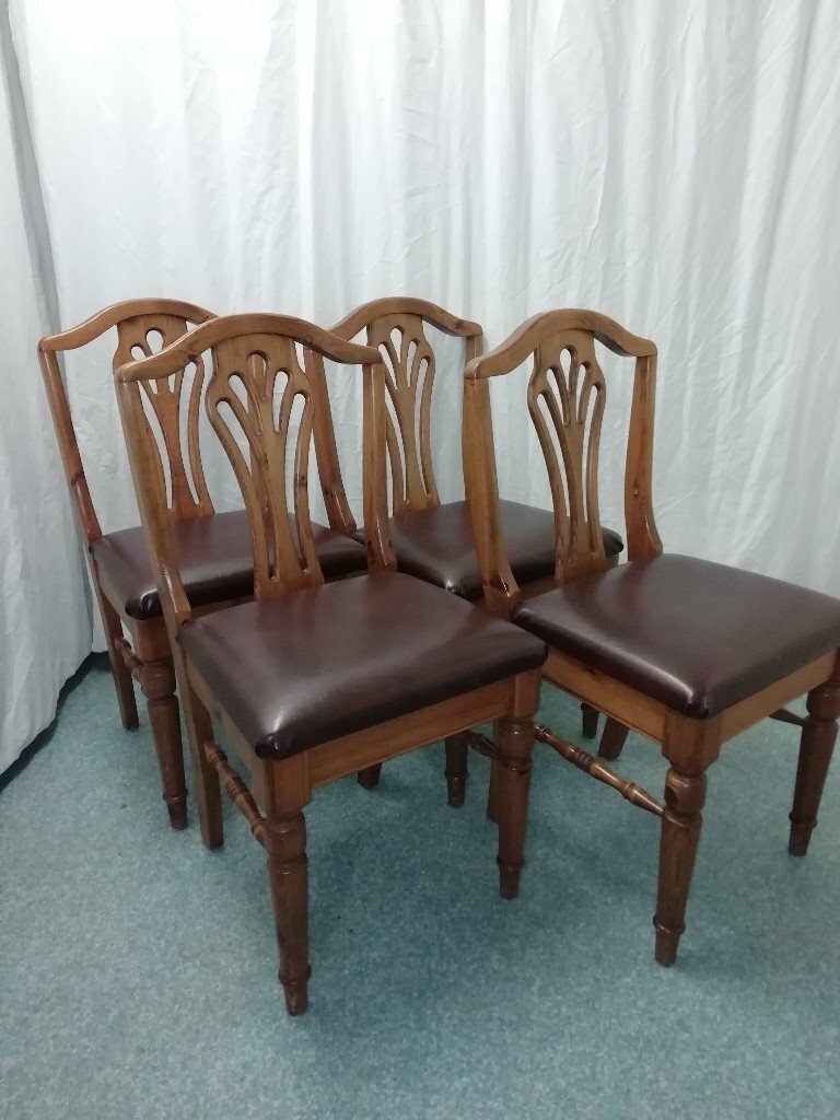 Ducal Pine Dining Chairs X 4 in Fordingbridge, Hampshire Gumtree
