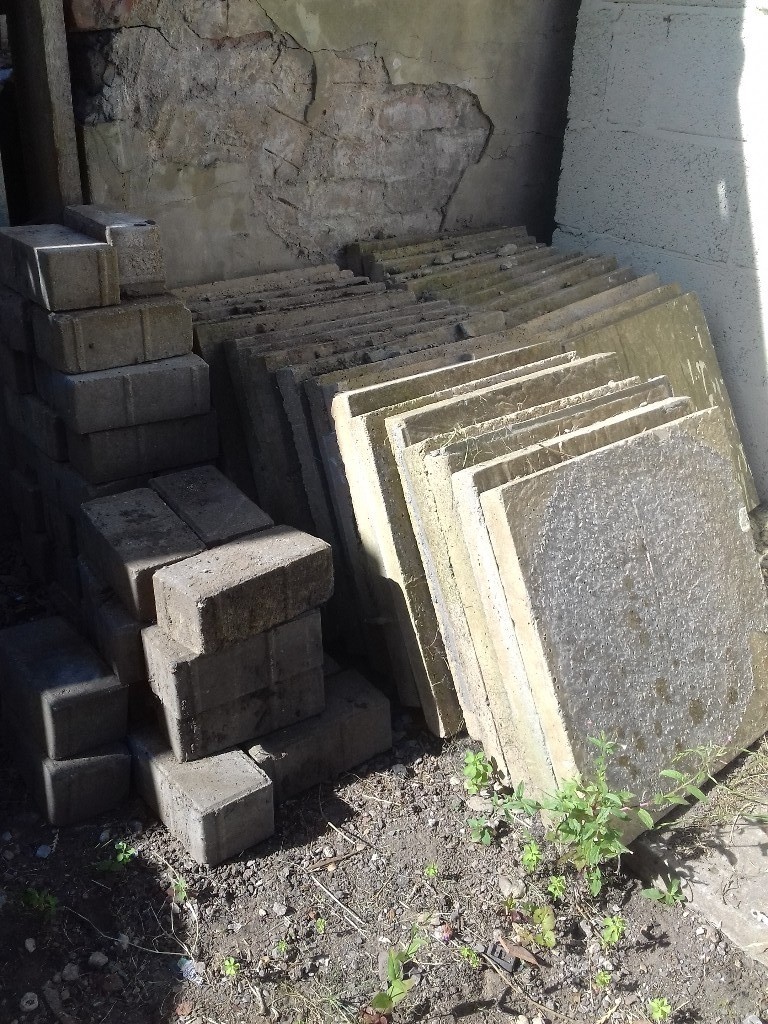 About 30 textured paving slabs and 30 bricks in Downend, Bristol