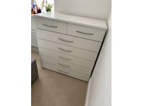 White Large Chest of Drawers