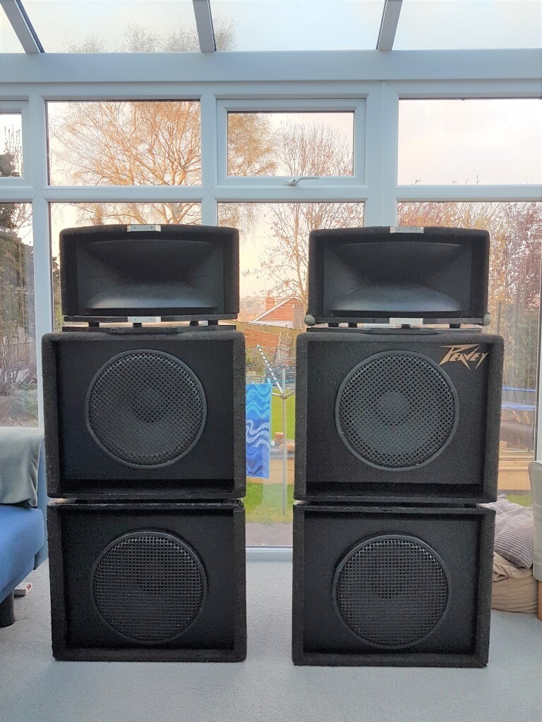 2 x Peavey SP4 Speakers very rare stack split for excellent portability