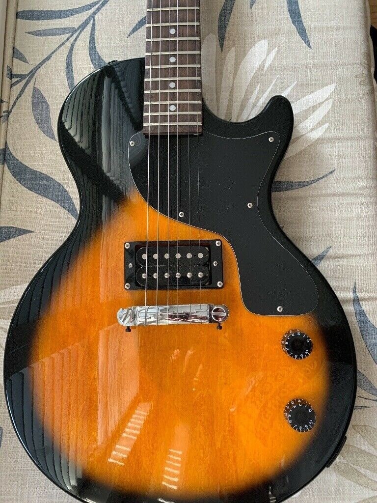 Epiphone junior electric guitar , plus Marshall amp, leads, strings